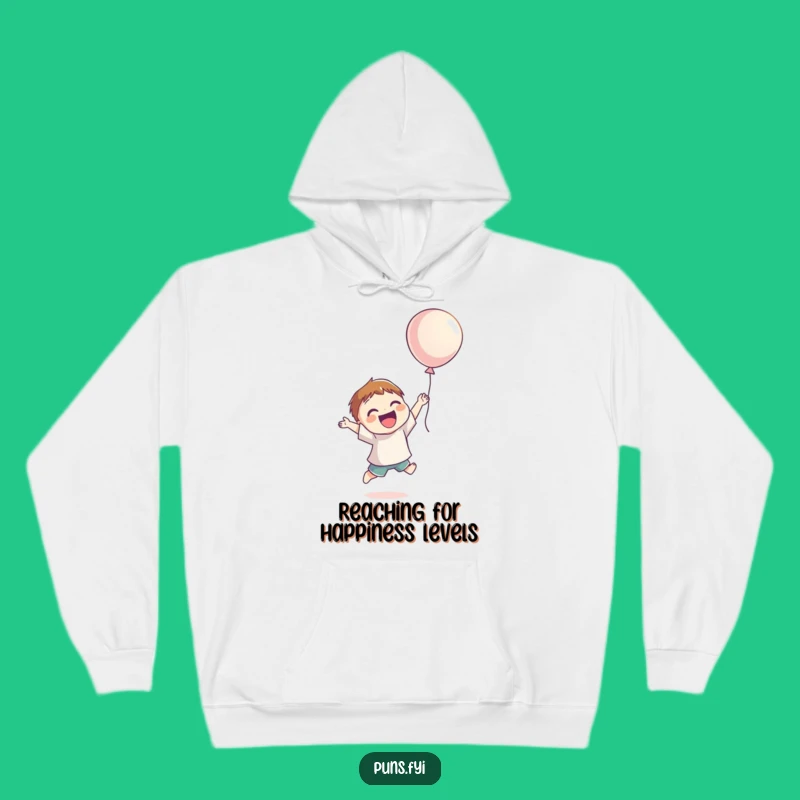 Funny Cozy Character Balloon Hoodie: Joyful Jumps, Great Gift!