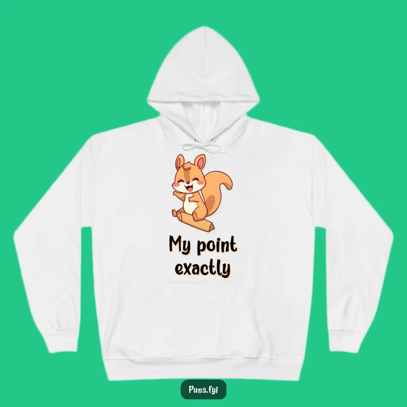 Funny Squirrel Exclamation Point Hoodie: Cozy and Hilarious Festive Wear