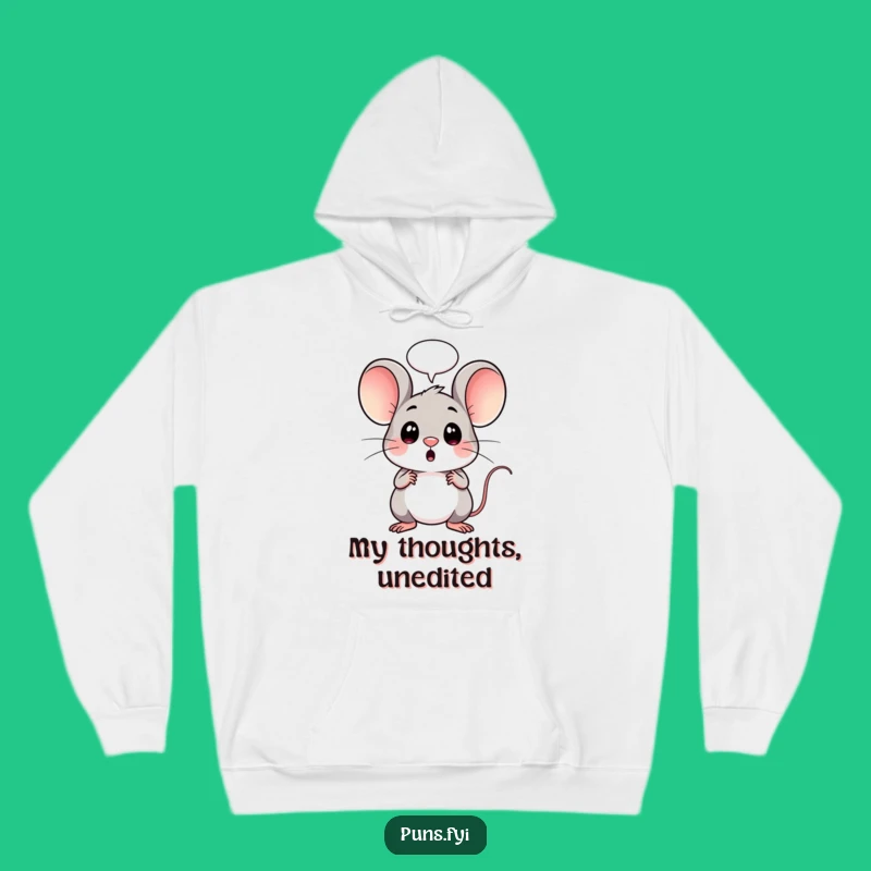 Funny Surprise Mouse Hoodie: Cozy Up with This Shockingly Cute Kawaii Wear