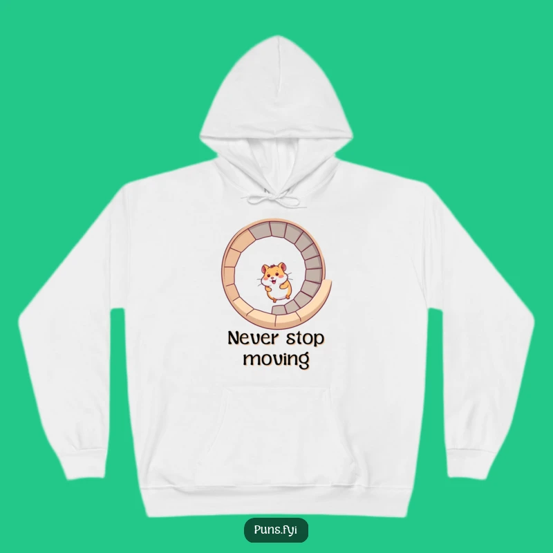 Funny Hamster Hoodie: Spiral Stair Adventure for a Cozy Funny Gift