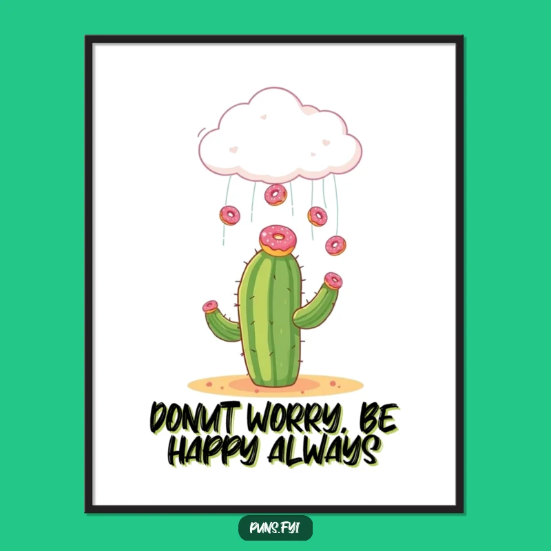 Free Printable Wall Art: Donut Cloud Delight! Hilarious Downloadable Art for Happy Homes