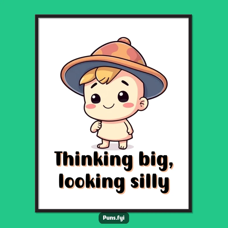 Free Printable Wall Art: Thinking Cap Adds Quirky Humor to Decor