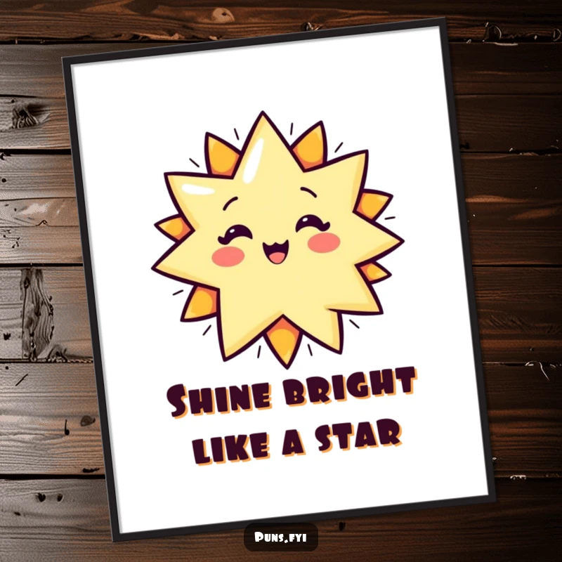 Funny Free Printable Wall Art: A playful cartoon star exploding with a vibrant 'POP!' graphic, perfect for a quirky, energetic room.