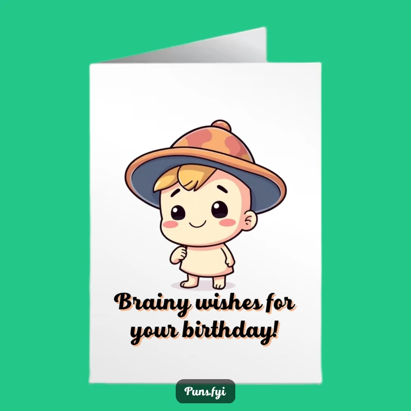Free Printable Bday Card: Thinking Cap Caps Off a Hilarious Birthday!