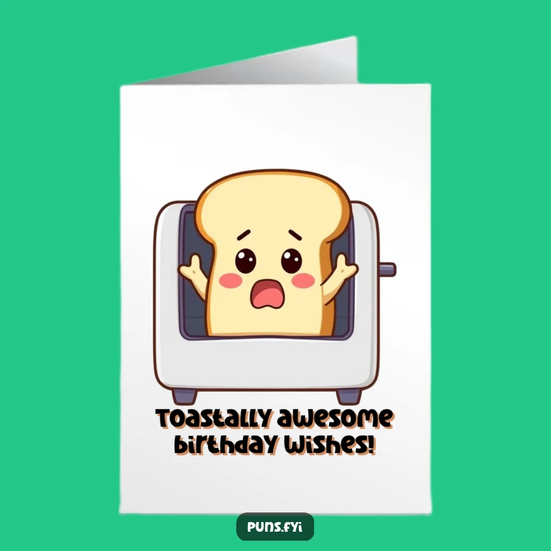 Free Printable Birthday Card: Surprised Toast Man, Funny Downloadable Gift for Him