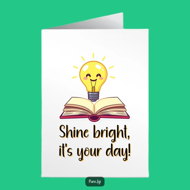 Free Printable Birthday Card: Lightbulb Idea, Cute Downloadable for Bright Wishes!