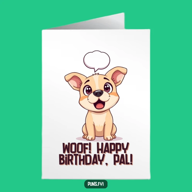 Free Printable Surprised Dog Birthday Card - What?! Funny downloadable gift!