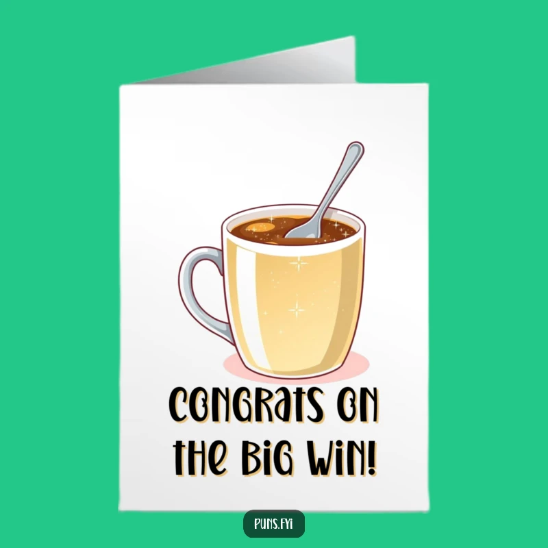 Free Printable Congrats Card: Tiny Spoon's Big Achievement, Sparkling Success