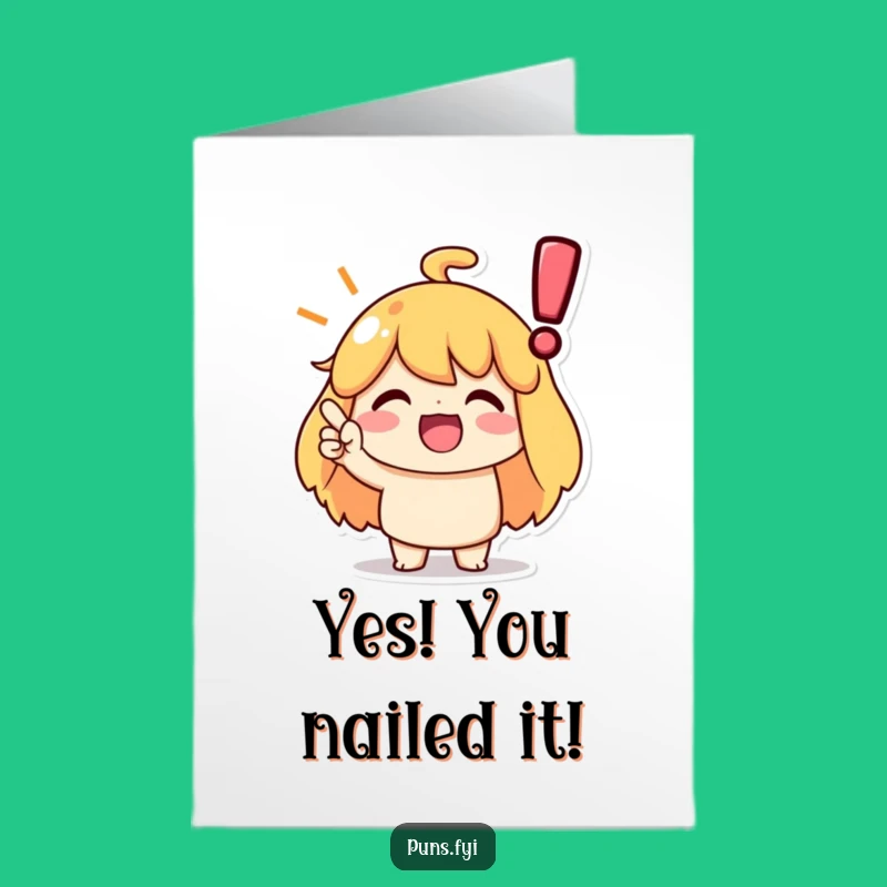 Free Printable Congrats Card: Big Achievement Funny Downloadable Gift