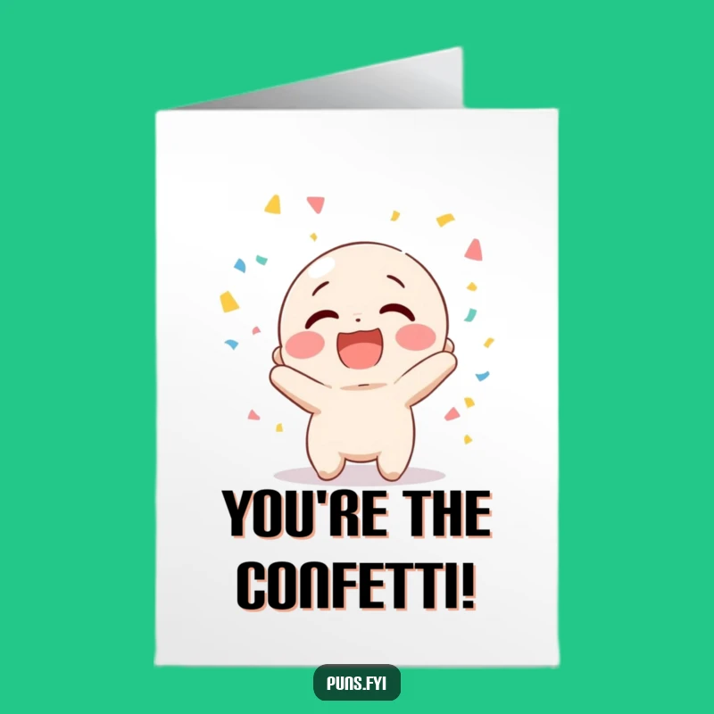 Free Printable Congrats Card: Giggling Confetti Celebration, Joyful Downloadable