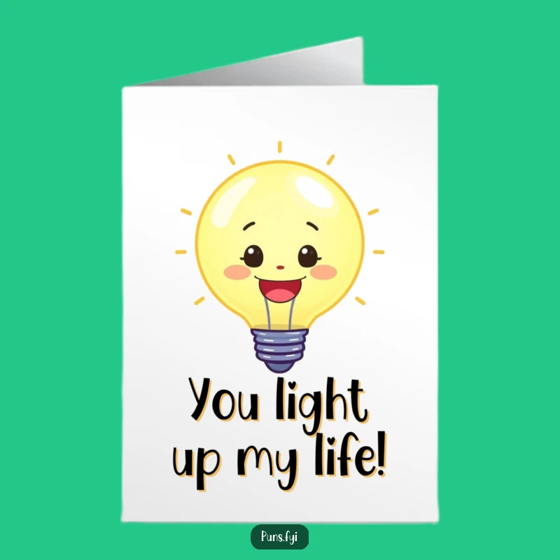Free Printable Congrats Card: Lightbulb Shines Bright on Your Success