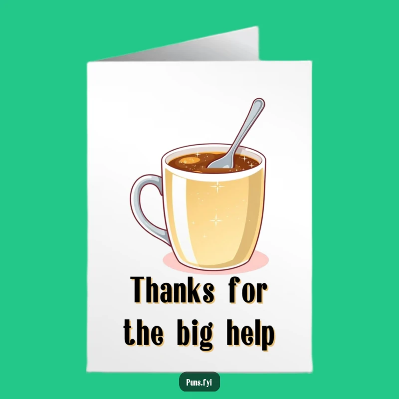 Free Printable Thank You Card: Tiny Spoon's Effort, Sparkling Gratitude