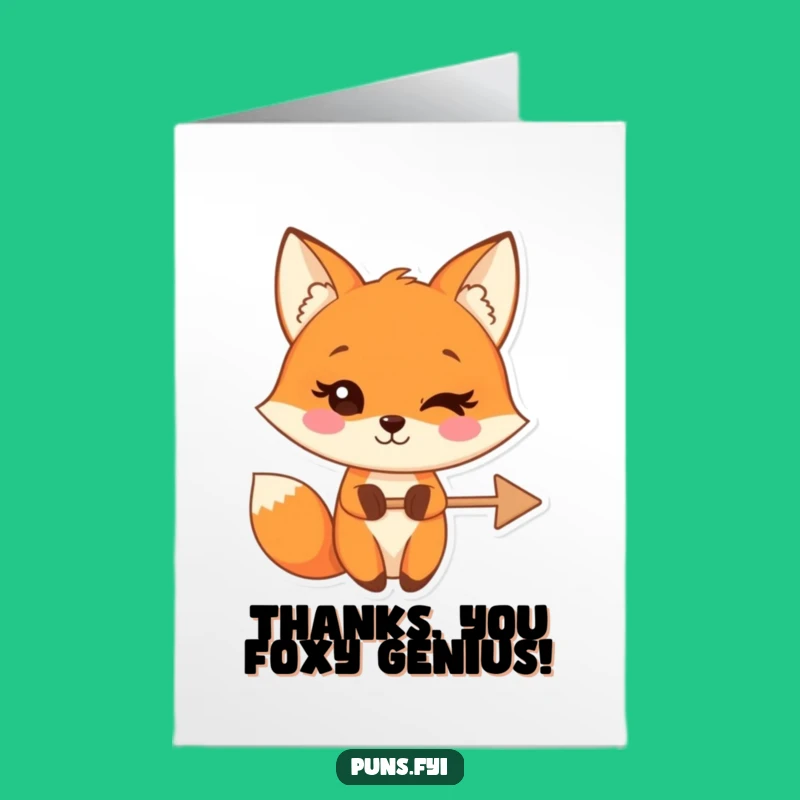 Free Printable Fox Thank You Card: Thanks for Dodging the Bullet! Funny Downloadable Note