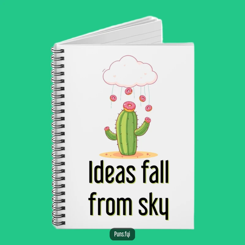 Funny Donut Cloud Cactus Notebook: Jot Down Your Sweet Ideas with Hilarious Flair!