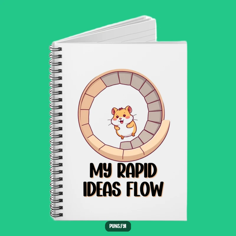 Funny Hamster Notebook: Spiral Stair Journal for an Energetic Funny Gift