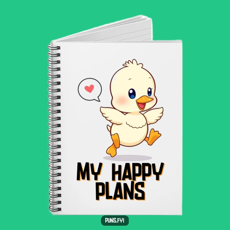 Funny Happy Duckling Notebook: Jot Down Your Joyful Thoughts with This Cute Journal