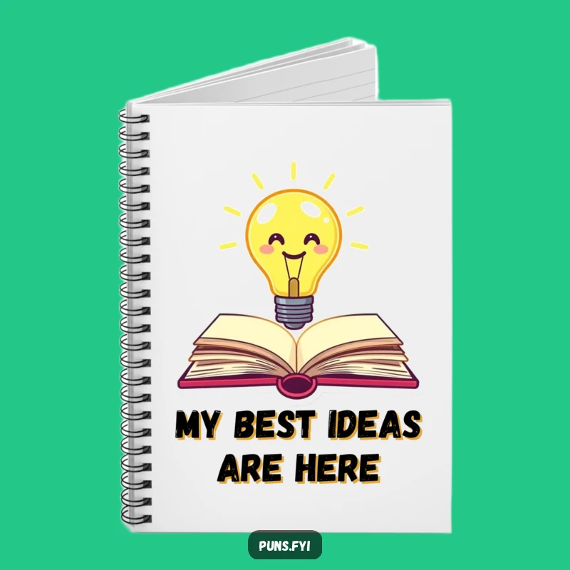 Funny Lightbulb Book Notebook: Capture Bright Ideas with Whimsical Humor