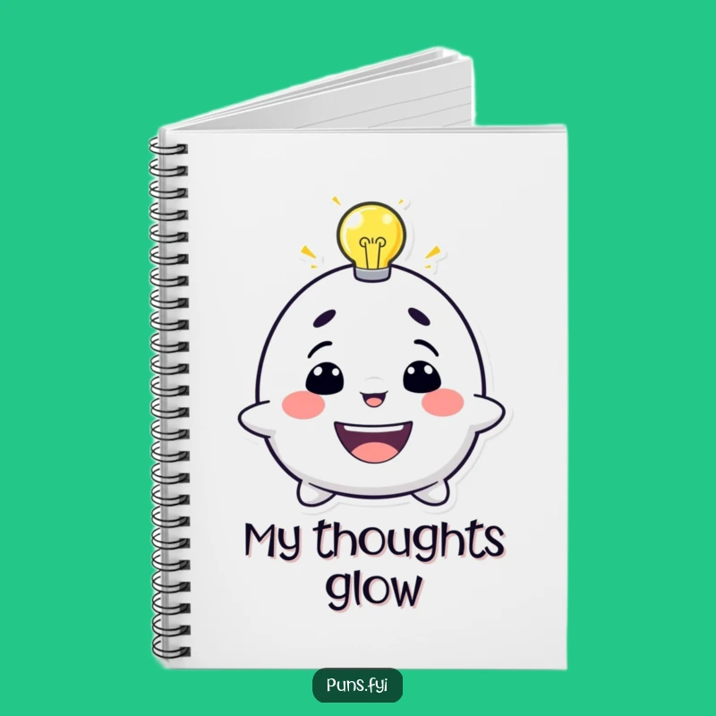 Funny Lightbulb Idea Notebook: Grinning Genius, Journal Your Brightest Thoughts