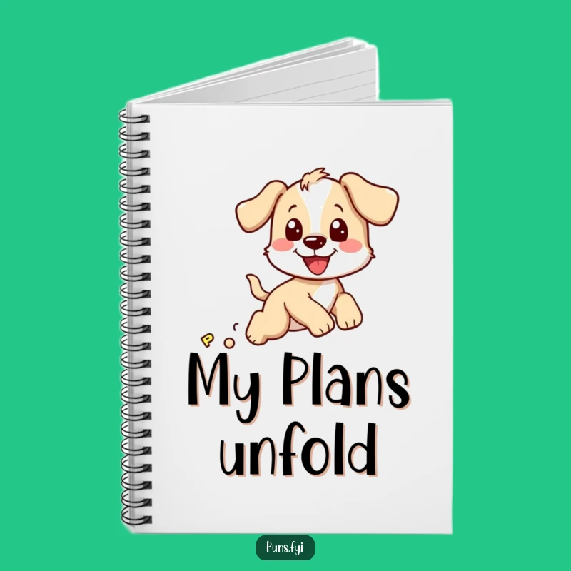 Funny Puppy Chasing P Notebook: Hilarious Dog Journal for Jotting Laughs