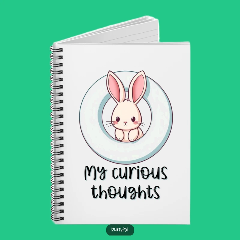 Funny Rabbit Notebook: Curious Peek Journal for a Playful Funny Gift