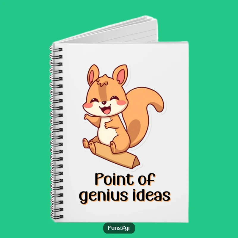 Funny Squirrel Exclamation Point Notebook: Jot Down Ideas with Excitement