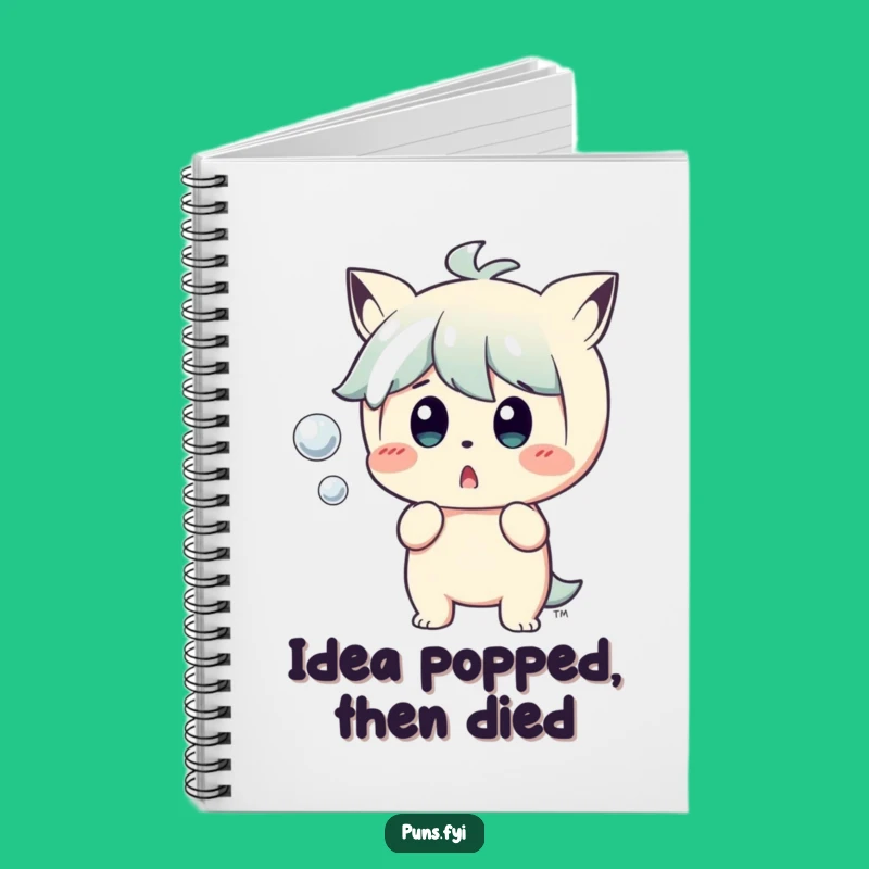 Funny Surprised Character Notebook: Jot Down Laughs with a Popping Bubble!