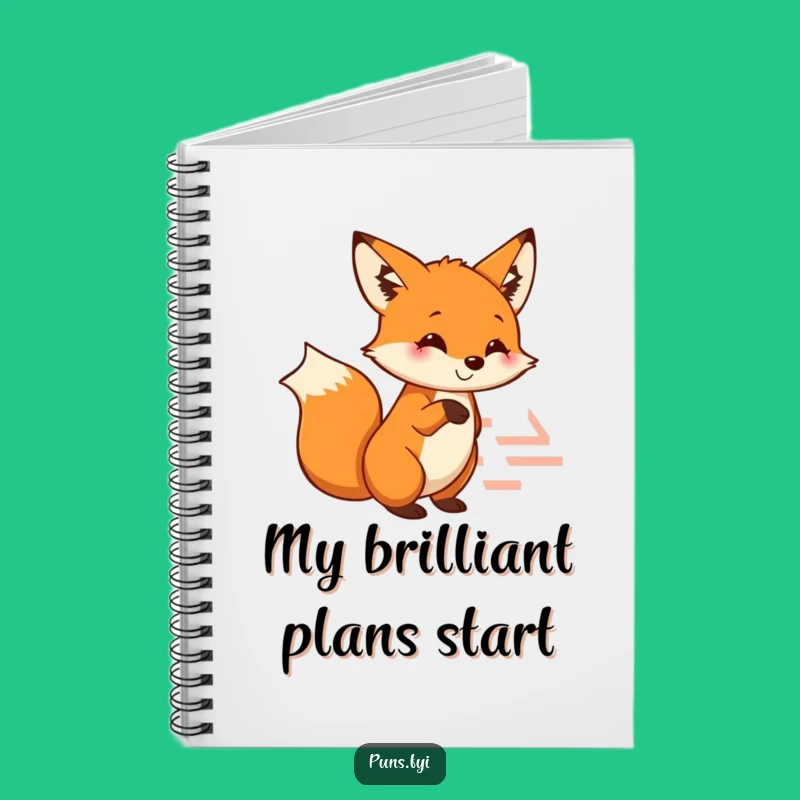 Funny Fox Notebook: Clever Maze Journal for the Analytical Funny Gift