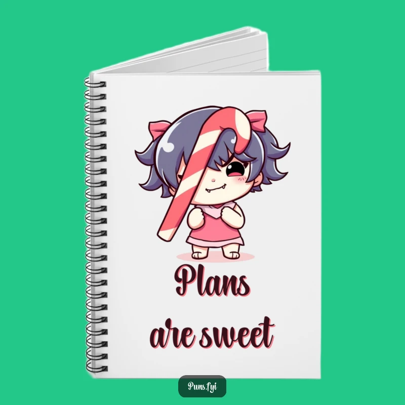 Funny Candy Cane Mischief Notebook: Jot Down Sweet Ideas, A Clever Funny Gift!