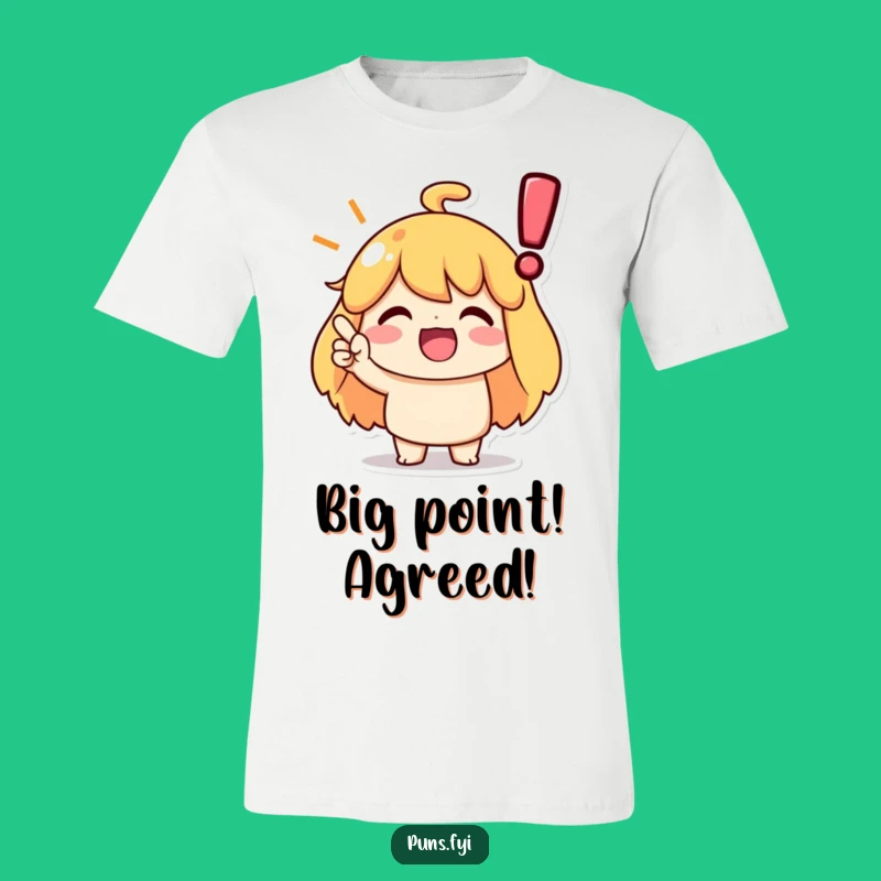 Funny Agreement Nodding T-Shirt: Character Agrees with Impact, Wearable Affirmation