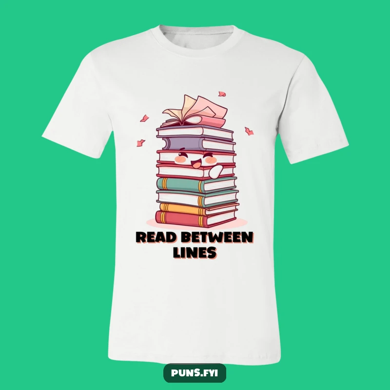 Funny Book Stack T-Shirt: Joyful Pages, Hilarious Reader Tee, Perfect Funny Gift