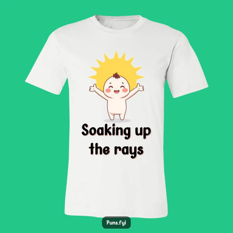 Funny Happy Character T-Shirt: Bask in Sunshine Joy!