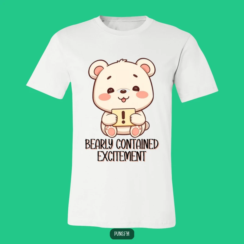 Funny Kawaii Bear Grin T-Shirt - Perfect Playful Statement Tee!