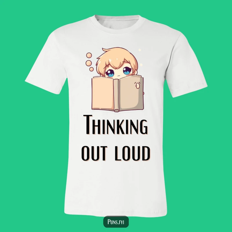 Funny Thought Bubble Book Shirt: Curious Peek, Hilarious Reader Tee, Perfect Funny Gift