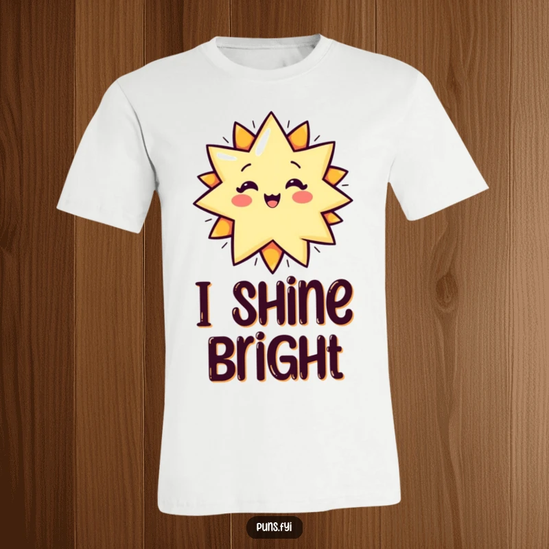 Funny T-Shirt showcasing a playful cartoon star in mid-explosion with a vibrant POP! graphic, full of energetic fun.