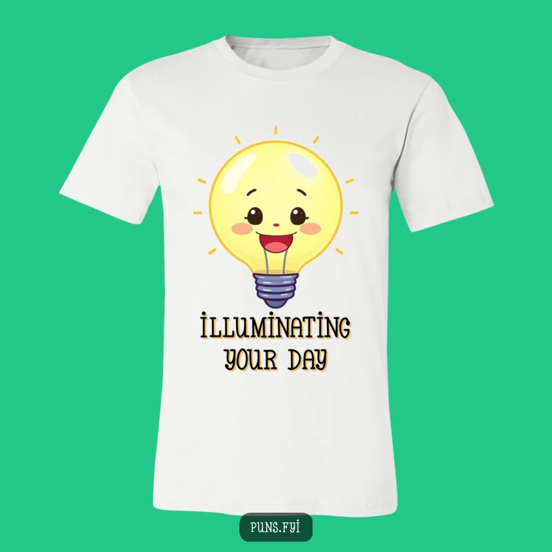 Funny Lightbulb T-Shirt: Wear Your Brightest Ideas with Energetic Glow