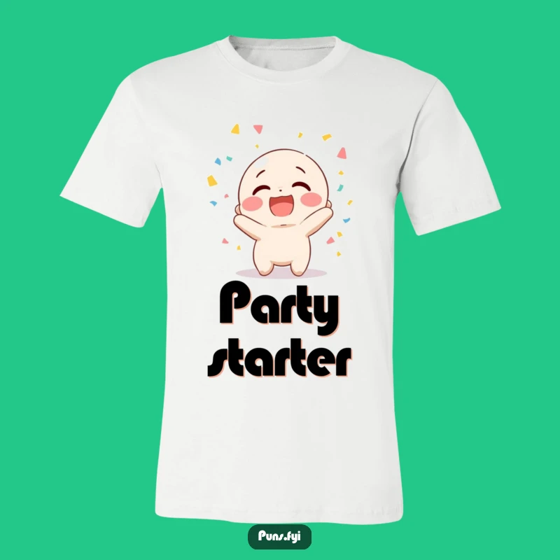 Funny Confetti Character T-Shirt - Hilarious Tee for Festive Fun