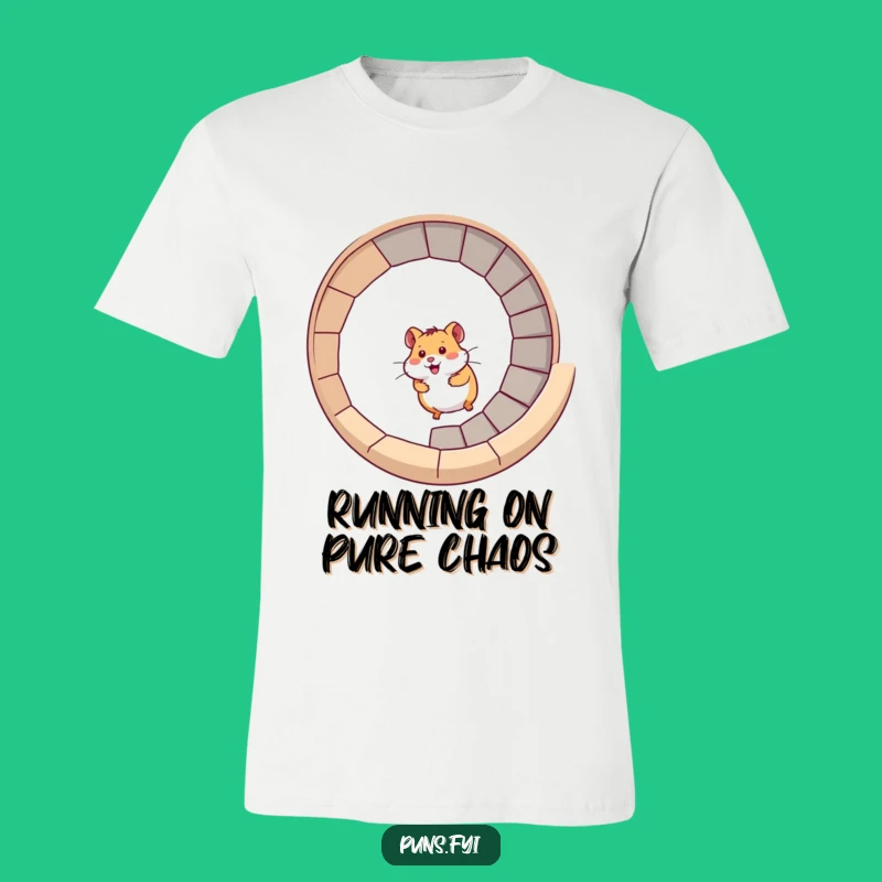 Funny Hamster T-Shirt: Spiral Stair Race for a Fun Funny Gift