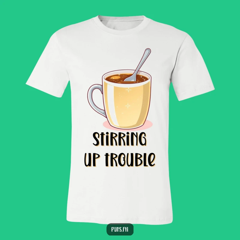 Funny Tiny Spoon Stirring T-Shirt: Epic Coffee Challenge Design, Hilarious Gift for Ambitious Souls
