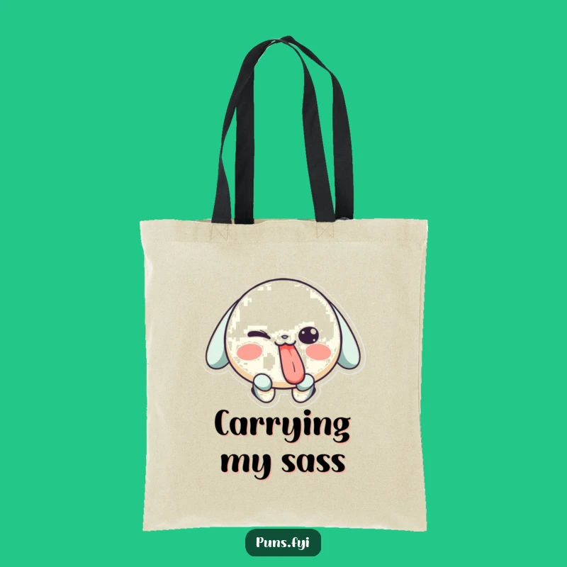 Funny Playful Tote Bag - Cheeky Character Accessory for Fun Times Gift