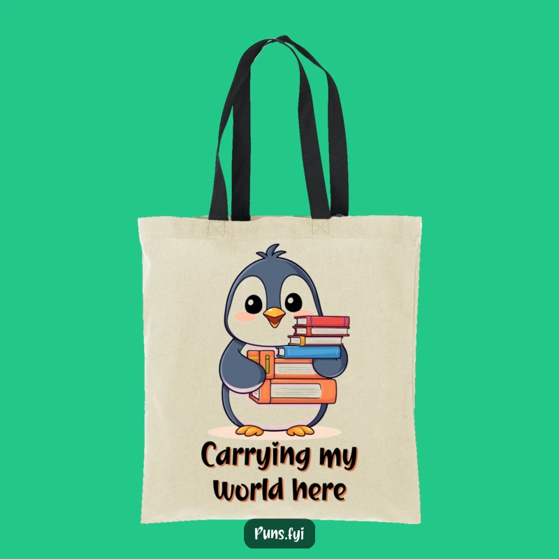 Funny Penguin Tote Bag: Carry Your Books in Style, Practical and Hilarious Gift