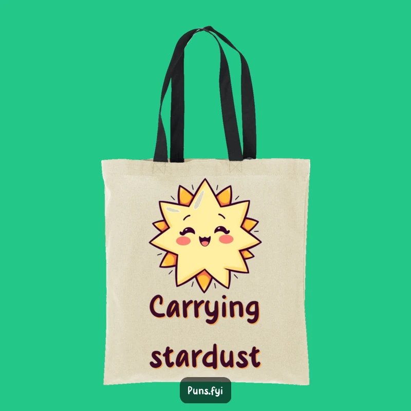 Funny Star POP! Tote Bag: Carry Your Essentials with Cosmic Cheer, Great Funny Gift!