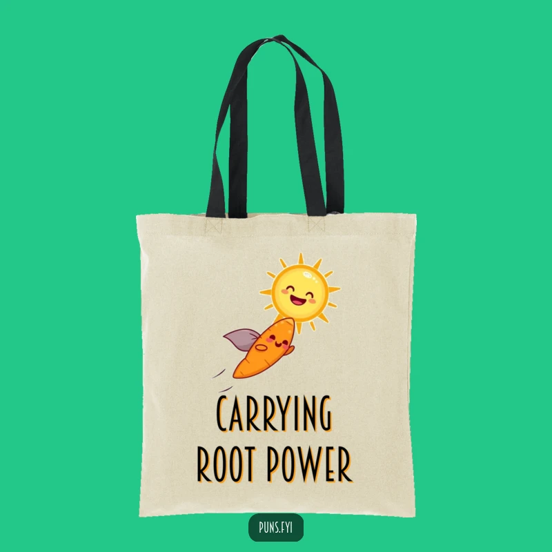 Funny Carrot Hero Tote Bag: Sunny Flight Design, Practical & Hilarious Gift for Groceries