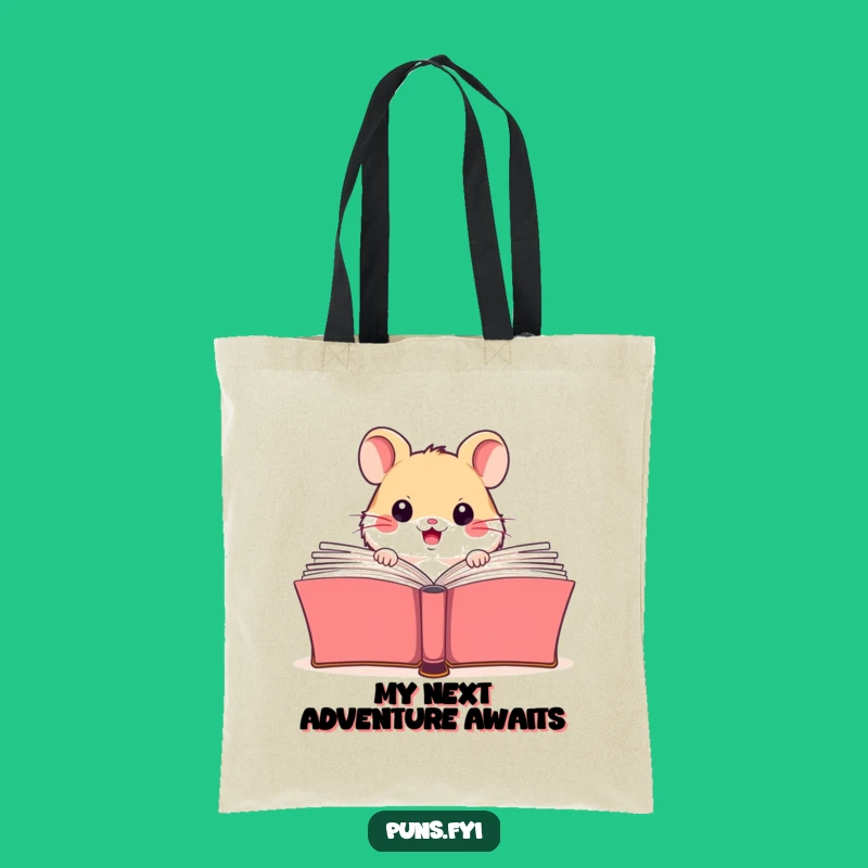 Funny Hamster Reading Tote Bag: Spacious & Hilarious Book Lover Accessory