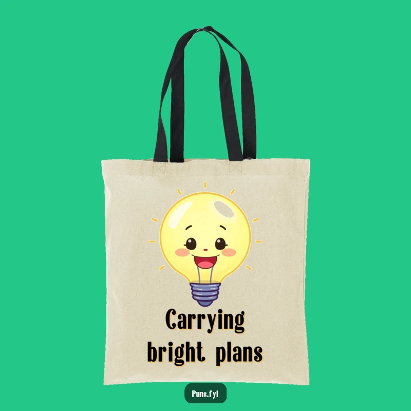 Funny Lightbulb Tote Bag: Carry Your Brightest Ideas in Style