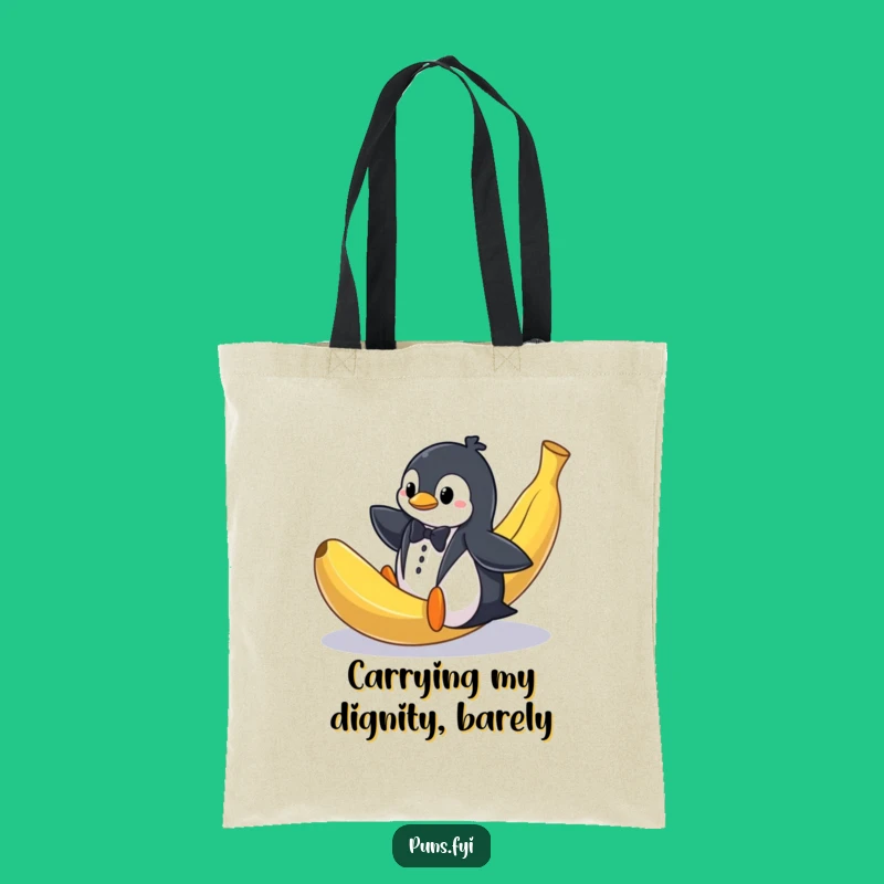Funny Penguin Tuxedo Slip Tote Bag: Carry Your Laughs and Essentials in Style!