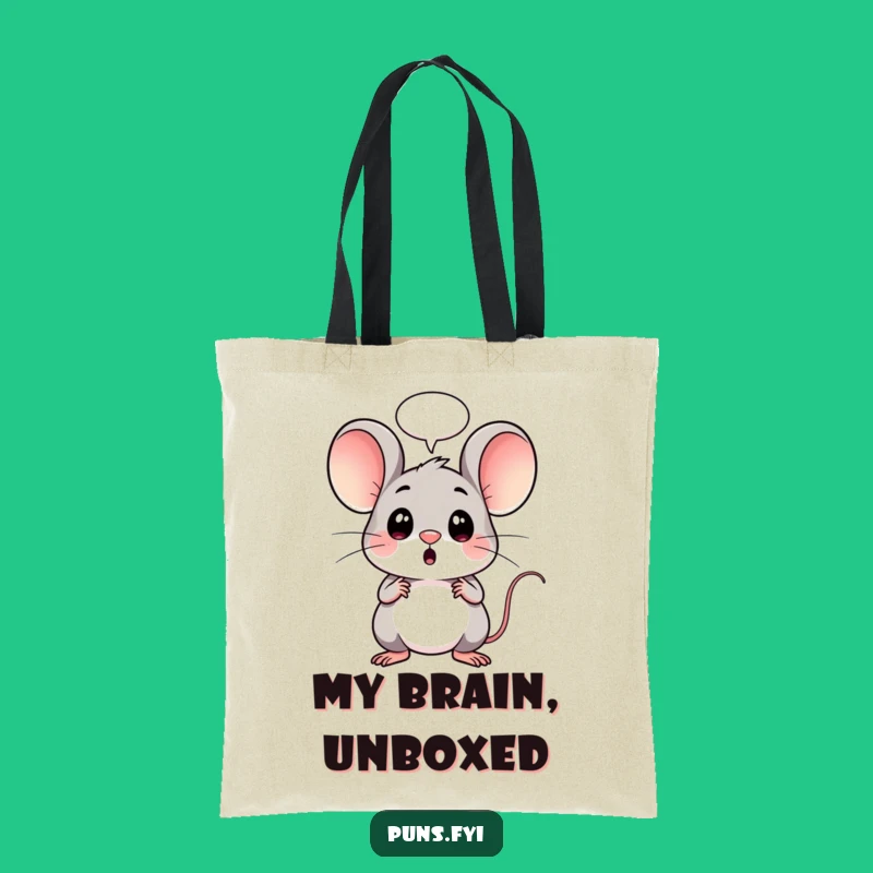 Funny Surprise Mouse Tote Bag: Carry Your Shock in Style, Cute Kawaii Accessory
