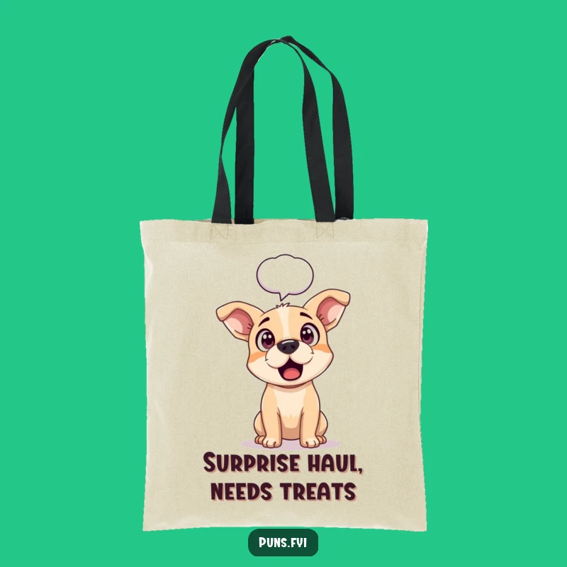 Funny Dog Surprise Tote Bag: Carry Your Shock with Hilarious Style
